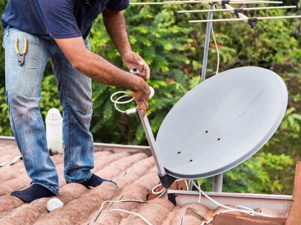 satellite dish installation